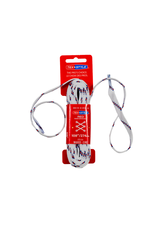 Tex-Style RED Lacci da Pattini Performance – Larghi Cerati