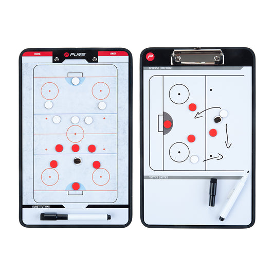 Taktiktafel Hockey – Magnetisches doppelseitiges Whiteboard 35x22 cm