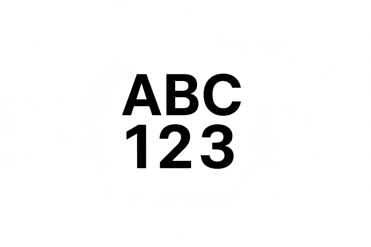 Buchstaben/Zahlen zur Kennzeichnung von Hockey-Aufbewahrungsbox / Helm – Schwarz