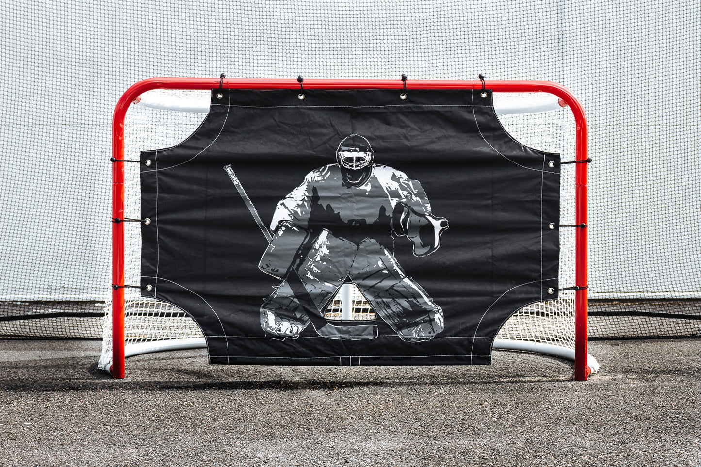 UNITE Rete di protezione per Hockey – Backstop completo con telaio, pali e rete