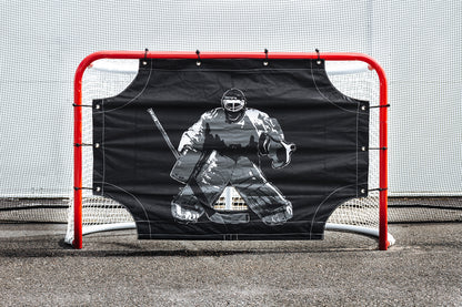 UNITE Rete di protezione per Hockey – Backstop completo con telaio, pali e rete